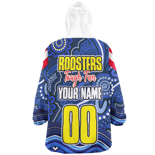 Sydney Roosters Custom Snug Hoodie - Sydney Roosters For Life With Aboriginal Style Snug Hoodie Sydney Roosters Custom Snug Hoodie - Sydney Roosters For Life With Aboriginal Style Snug Hoodie