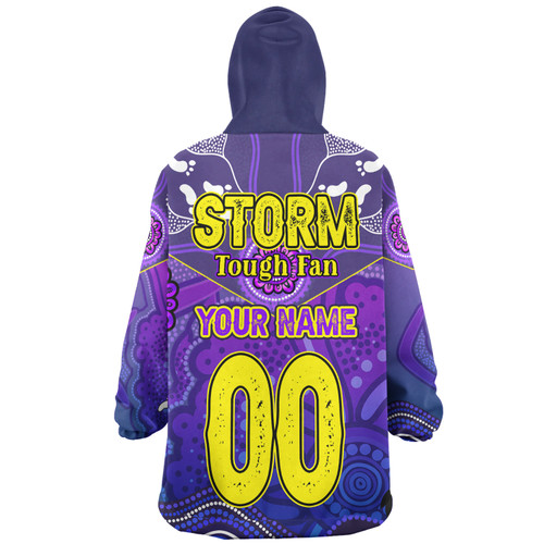Melbourne Storm Custom Snug Hoodie - Melbourne Storm For Life With Aboriginal Style Snug Hoodie Melbourne Storm Custom Snug Hoodie - Melbourne Storm For Life With Aboriginal Style Snug Hoodie
