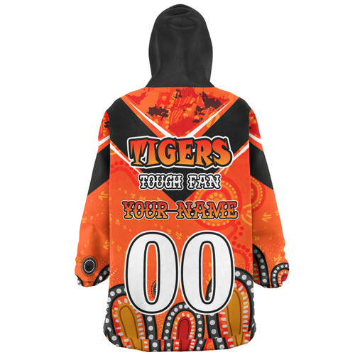 Wests Tigers Custom Snug Hoodie - Tigers For Life With Aboriginal Style Snug Hoodie Wests Tigers Custom Snug Hoodie - Tigers For Life With Aboriginal Style Snug Hoodie
