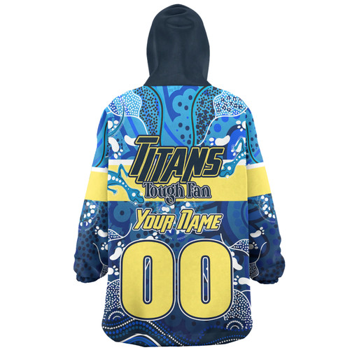 Gold Coast Titans Custom Snug Hoodie - Gold Coast Titans For Life With Aboriginal Style Snug Hoodie Gold Coast Titans Custom Snug Hoodie - Gold Coast Titans For Life With Aboriginal Style Snug Hoodie