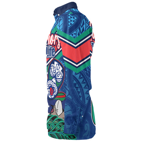 New Zealand Warriors Custom Long Sleeve Shirt - Warriors For Life With Aboriginal Style Long Sleeve Shirt New Zealand Warriors Custom Long Sleeve Shirt - Warriors For Life With Aboriginal Style Long Sleeve Shirt
