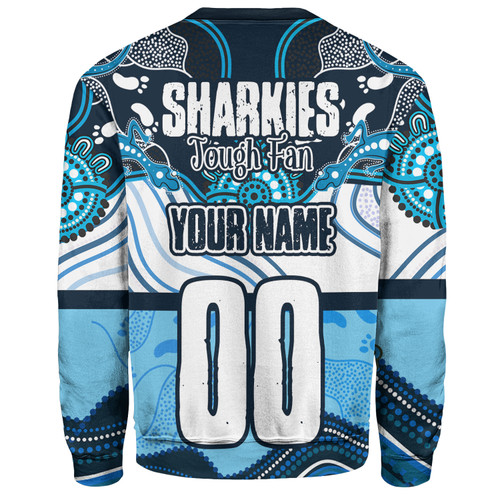 Cronulla-Sutherland Sharks Sweatshirt - Sharkies With Aboriginal Style Sweatshirt Cronulla-Sutherland Sharks Sweatshirt - Sharkies With Aboriginal Style Sweatshirt