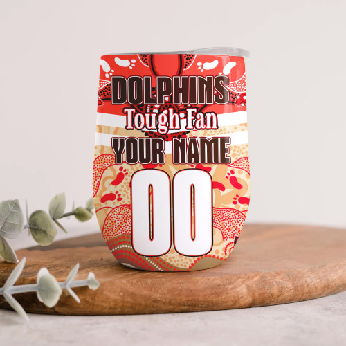 Redcliffe Dolphins 12oz Tumbler - Tough Fan Tumbler Redcliffe Dolphins 12oz Tumbler - Tough Fan Tumbler