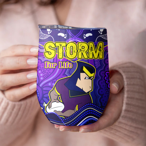 Melbourne Storm 12oz Tumbler - Tough Fan Tumbler Melbourne Storm 12oz Tumbler - Tough Fan Tumbler