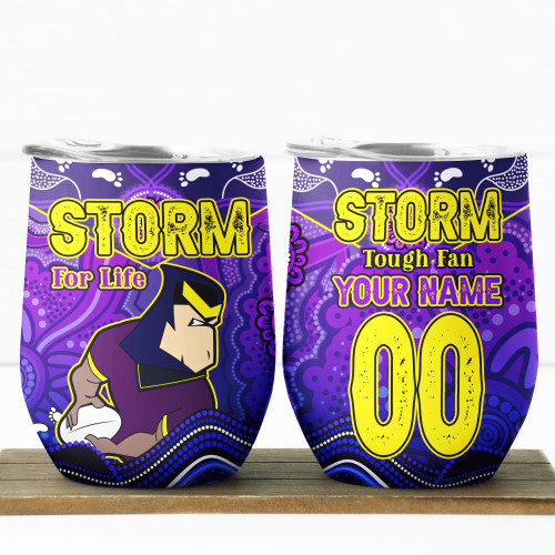 Melbourne Storm 12oz Tumbler - Tough Fan Tumbler Melbourne Storm 12oz Tumbler - Tough Fan Tumbler