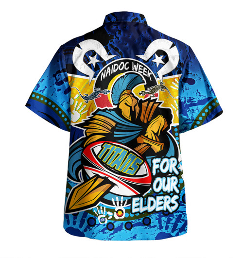 Gold Coast Titans Naidoc Week Custom Hawaiian Shirt - Gold Coast Titans Naidoc Week For Our Elders Dot Art Style Hawaiian Shirt Gold Coast Titans Naidoc Week Custom Hawaiian Shirt - Gold Coast Titans Naidoc Week For Our Elders Dot Art Style Hawaiian Shirt