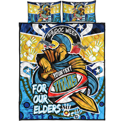 Gold Coast Titans Naidoc Week Custom Quilt Bed Set - Gold Coast Titans Naidoc Week For Our Elders Dot Art Style Quilt Bed Set Gold Coast Titans Naidoc Week Custom Quilt Bed Set - Gold Coast Titans Naidoc Week For Our Elders Dot Art Style Quilt Bed Set