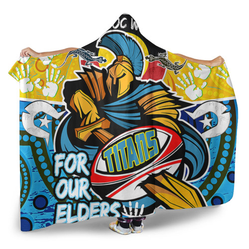 Gold Coast Titans Naidoc Week Custom Hooded Blanket - Gold Coast Titans Naidoc Week For Our Elders Dot Art Style Hooded Blanket Gold Coast Titans Naidoc Week Custom Hooded Blanket - Gold Coast Titans Naidoc Week For Our Elders Dot Art Style Hooded Blanket