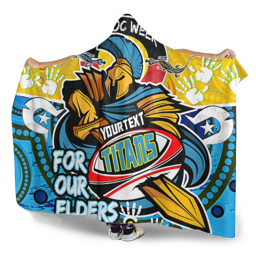 Gold Coast Titans Naidoc Week Custom Hooded Blanket - Gold Coast Titans Naidoc Week For Our Elders Dot Art Style Hooded Blanket Gold Coast Titans Naidoc Week Custom Hooded Blanket - Gold Coast Titans Naidoc Week For Our Elders Dot Art Style Hooded Blanket