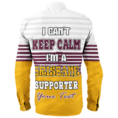 Brisbane Broncos Custom Long Sleeve Shirt - Brisbane Broncos Supporter Long Sleeve Shirt Brisbane Broncos Custom Long Sleeve Shirt - Brisbane Broncos Supporter Long Sleeve Shirt