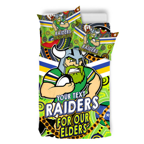 Canberra Raiders Naidoc Week Custom Bedding Set - Raiders Naidoc For Our Elders Dot Art Style Bedding Set Canberra Raiders Naidoc Week Custom Bedding Set - Raiders Naidoc For Our Elders Dot Art Style Bedding Set