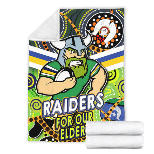 Canberra Raiders Naidoc Week Custom Blanket - Raiders Naidoc For Our Elders Dot Art Style Blanket Canberra Raiders Naidoc Week Custom Blanket - Raiders Naidoc For Our Elders Dot Art Style Blanket