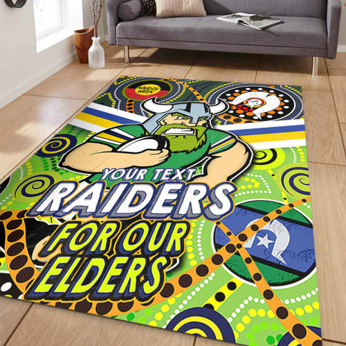 Canberra Raiders Naidoc Week Custom Area Rug - Raiders Naidoc For Our Elders Dot Art Style Area Rug Canberra Raiders Naidoc Week Custom Area Rug - Raiders Naidoc For Our Elders Dot Art Style Area Rug