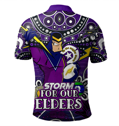Melbourne Storm Naidoc Week Custom Polo Shirt - Melbourne Storm For Our Elders Polo Shirt Melbourne Storm Naidoc Week Custom Polo Shirt - Melbourne Storm For Our Elders Polo Shirt