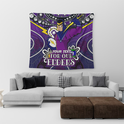 Melbourne Storm Naidoc Week Custom Tapestry - Melbourne Storm For Our Elders Tapestry Melbourne Storm Naidoc Week Custom Tapestry - Melbourne Storm For Our Elders Tapestry
