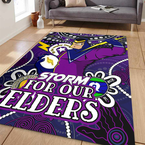 Melbourne Storm Naidoc Week Custom Area Rug - Melbourne Storm For Our Elders Area Rug Melbourne Storm Naidoc Week Custom Area Rug - Melbourne Storm For Our Elders Area Rug