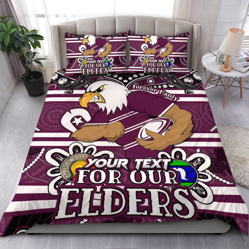 Manly Warringah Sea Eagles Custom Bedding Set - Manly Warringah Sea Eagles For Our Elders Bedding Set Manly Warringah Sea Eagles Custom Bedding Set - Manly Warringah Sea Eagles For Our Elders Bedding Set