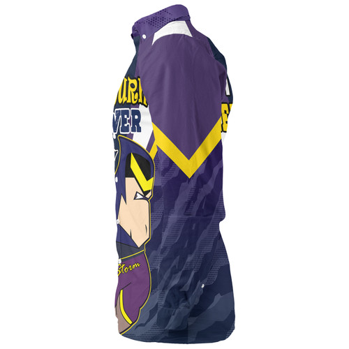 Melbourne Storm Custom Long Sleeve Shirt - Melbourne Storm Supporter Long Sleeve Shirt Melbourne Storm Custom Long Sleeve Shirt - Melbourne Storm Supporter Long Sleeve Shirt