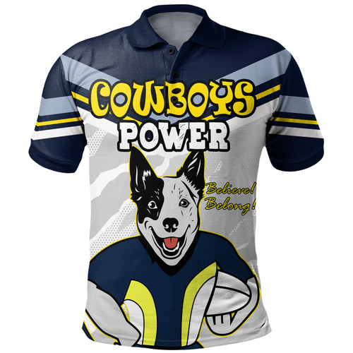 North Queensland Cowboys Custom Polo Shirt - North Queensland Cowboys Supporter Polo Shirt