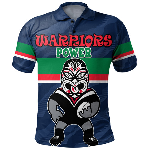 New Zealand Warriors Custom Polo Shirt- Warriors Supporter Polo Shirt