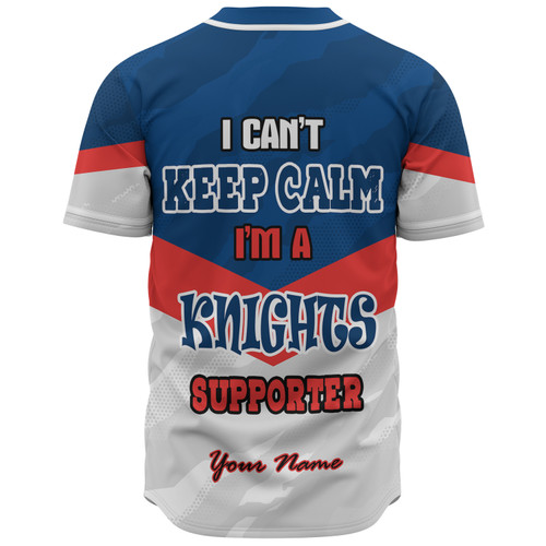Newcastle Knights Custom Baseball Shirt - Knights Supporter Baseball Shirt Newcastle Knights Custom Baseball Shirt - Knights Supporter Baseball Shirt