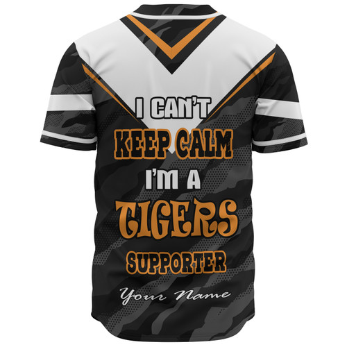 Wests Tigers Custom Baseball Shirt - Tigers Supporter Wests Tigers Custom Baseball Shirt - Tigers Supporter