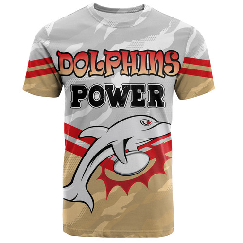 Redcliffe Dolphins Custom T-Shirt - Redcliffe Dolphins Supporter T-Shirt