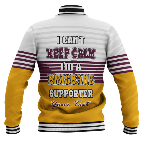 Brisbane Broncos Custom Baseball Jacket - Brisbane Broncos Supporter Baseball Jacket Brisbane Broncos Custom Baseball Jacket - Brisbane Broncos Supporter Baseball Jacket