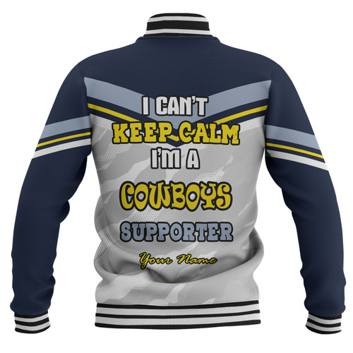 North Queensland Cowboys Custom Baseball Jacket - North Queensland Cowboys Supporter Baseball Jacket North Queensland Cowboys Custom Baseball Jacket - North Queensland Cowboys Supporter Baseball Jacket