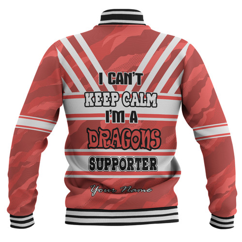 St. George Illawarra Dragons Custom Baseball Jacket - St. George Illawarra Dragons Supporter Baseball Jacket St. George Illawarra Dragons Custom Baseball Jacket - St. George Illawarra Dragons Supporter Baseball Jacket