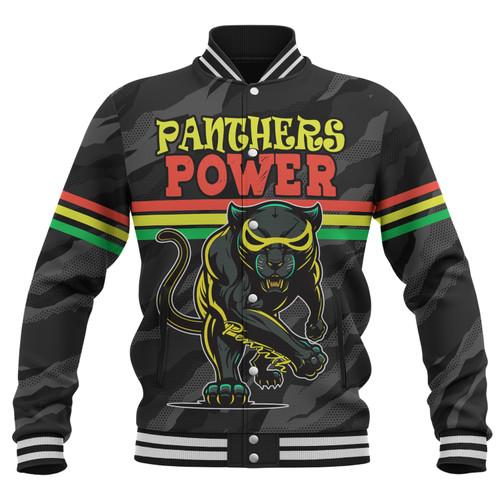 Penrith Panthers Custom Baseball Jacket- Panther Supporter Baseball Jacket