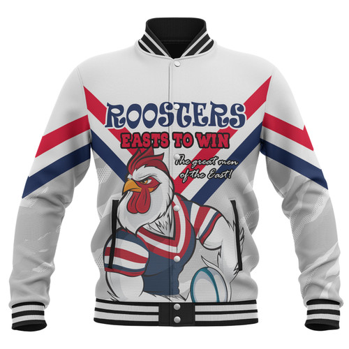 Sydney Roosters Custom Baseball Jacket - Sydney Roosters Supporter Baseball Jacket