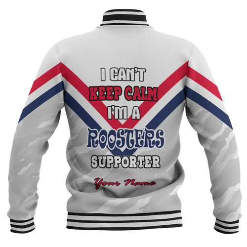 Sydney Roosters Custom Baseball Jacket - Sydney Roosters Supporter Baseball Jacket Sydney Roosters Custom Baseball Jacket - Sydney Roosters Supporter Baseball Jacket