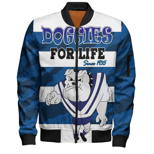 Canterbury-Bankstown Bulldogs Custom BomberJacket - Bulldogs Supporter Bomber Jacket