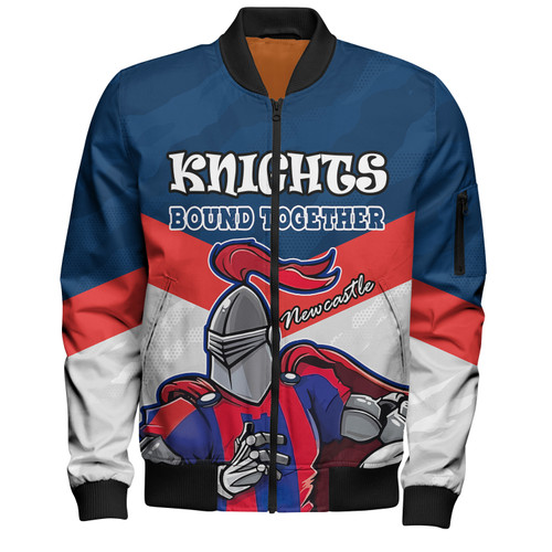 Newcastle Knights Custom Bomber Jacket - Knights Supporter Bomber Jacket