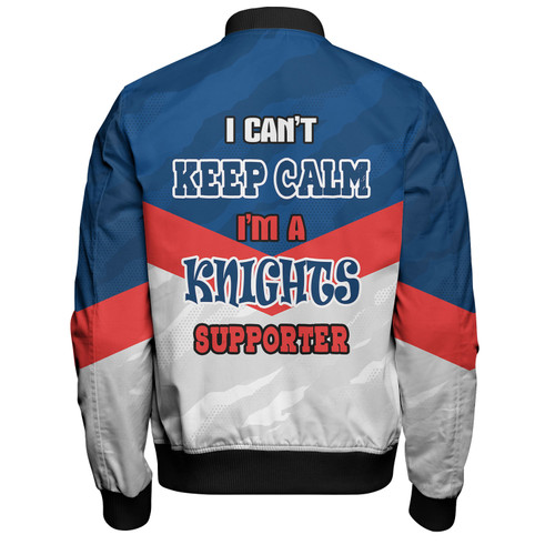 Newcastle Knights Custom Bomber Jacket - Knights Supporter Bomber Jacket Newcastle Knights Custom Bomber Jacket - Knights Supporter Bomber Jacket