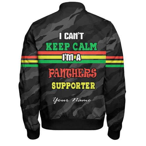 Penrith Panthers Custom Bomber Jacket - Panther Supporter Bomber Jacket Penrith Panthers Custom Bomber Jacket - Panther Supporter Bomber Jacket