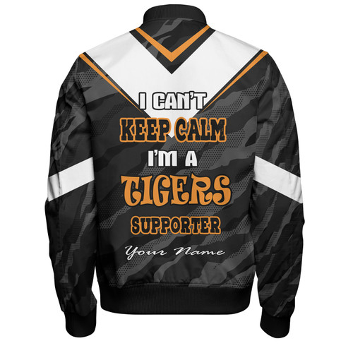 Wests Tigers Custom Bomber Jacket - Wests Tigers Supporter Bomber Jacket Wests Tigers Custom Bomber Jacket - Wests Tigers Supporter Bomber Jacket