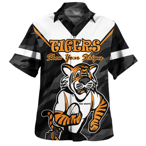 Wests Tigers Custom Hawaiian Shirt - Wests Tigers Supporter Hawaiian Shirt