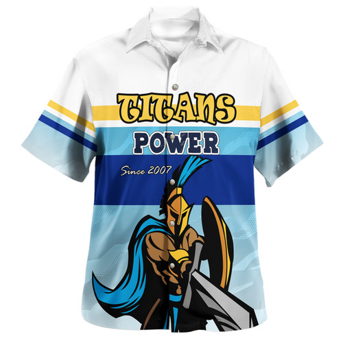 Gold Coast Titans Custom Hawaiian Shirt - Gold Coast Titans Supporter Hawaiian Shirt