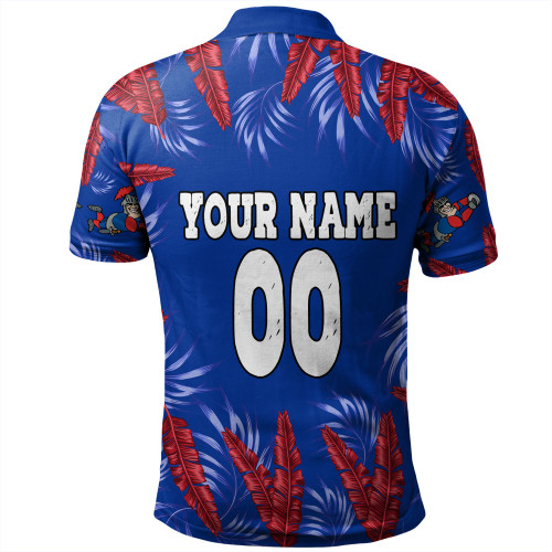 Newcastle Knights Custom Polo Shirt - Tropical Patterns Knights Polo Shirt Newcastle Knights Custom Polo Shirt - Tropical Patterns Knights Polo Shirt