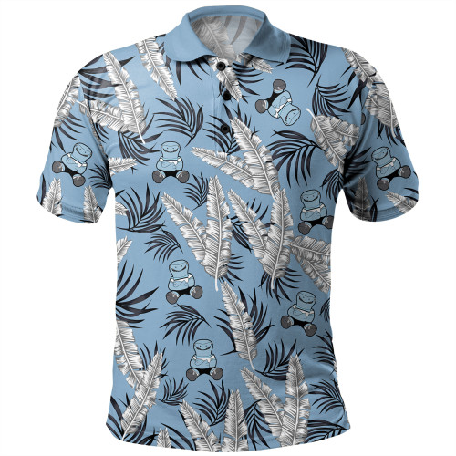 Cronulla-Sutherland Sharks Polo Shirt - Tropical Patterns Sharkies Polo Shirt