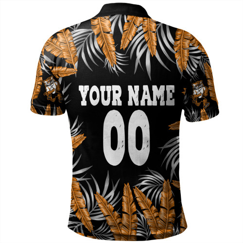 Wests Tigers Custom Polo Shirt - Tropical Patterns Wests Tigers Polo Shirt Wests Tigers Custom Polo Shirt - Tropical Patterns Wests Tigers Polo Shirt