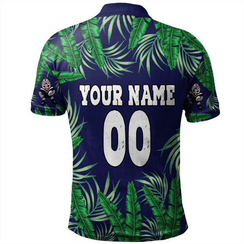 New Zealand Warriors Custom Polo Shirt - Tropical Patterns Warriors Polo Shirt New Zealand Warriors Custom Polo Shirt - Tropical Patterns Warriors Polo Shirt