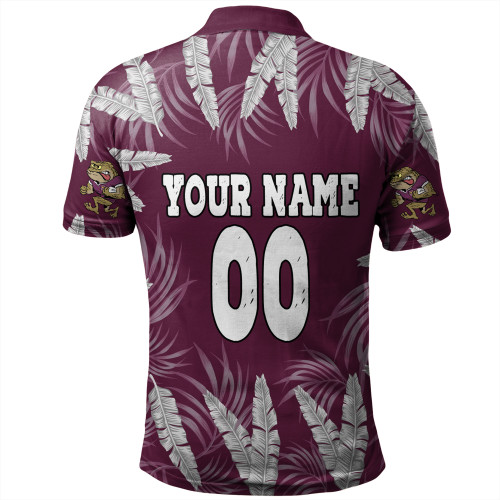 Cane Toads Custom Polo Shirt - Tropical Patterns QLD Polo Shirt Cane Toads Custom Polo Shirt - Tropical Patterns QLD Polo Shirt