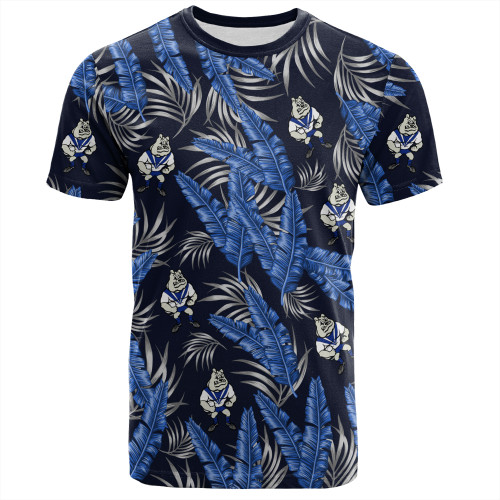 Canterbury-Bankstown Bulldogs Custom T-Shirt - Tropical Patterns Bulldogs T-Shirt