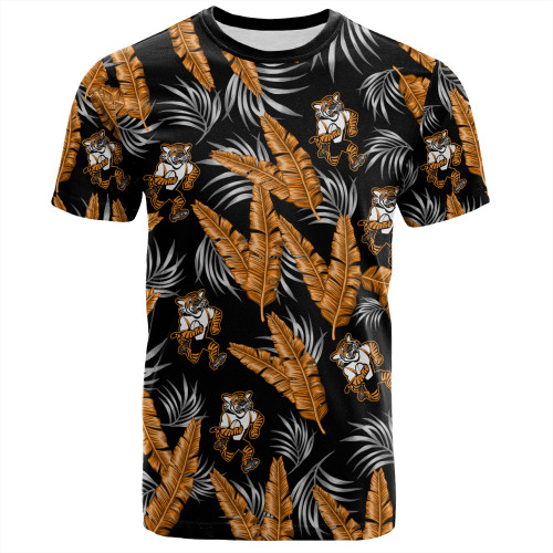 Wests Tigers Custom T-Shirt - Tropical Patterns Wests Tigers T-Shirt