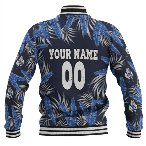 Canterbury-Bankstown Bulldogs Custom Baseball Jacket - Tropical Patterns Bulldogs Baseball Jacket Canterbury-Bankstown Bulldogs Custom Baseball Jacket - Tropical Patterns Bulldogs Baseball Jacket