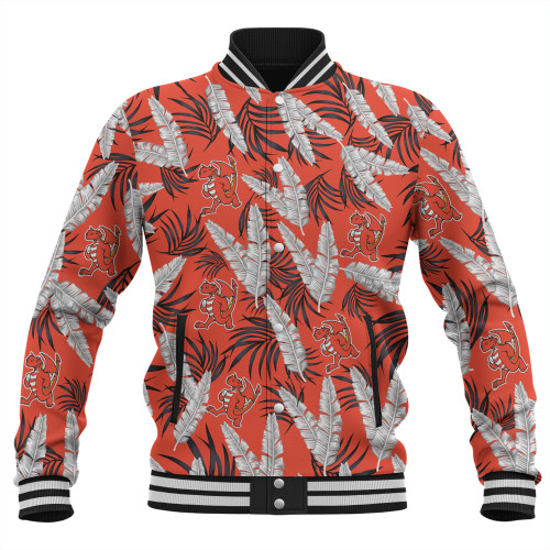 St. George Illawarra Dragons Custom Baseball Jacket - Tropical Patterns St. George Illawarra Dragons Baseball Jacket