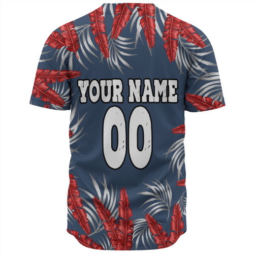 Sydney Roosters Custom Baseball Shirt - Tropical Patterns Sydney Roosters Baseball Shirt Sydney Roosters Custom Baseball Shirt - Tropical Patterns Sydney Roosters Baseball Shirt